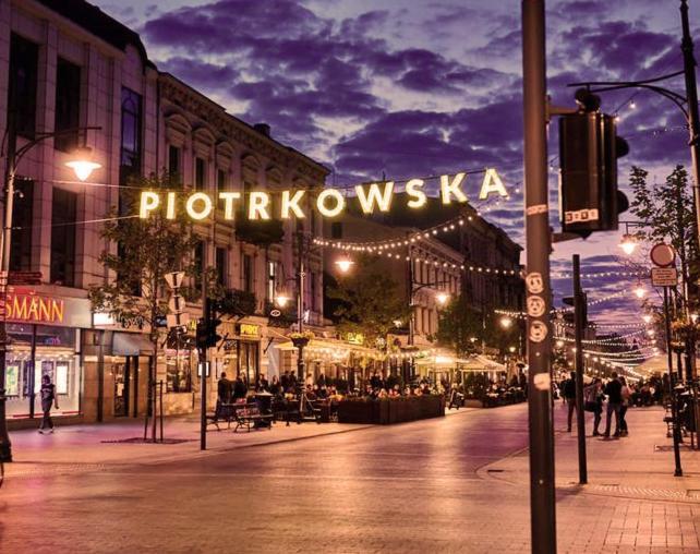 Apartament I Love Piotrkowska Z Wielkim Lustrem, Balkonem I Klimatyzacja وودج المظهر الخارجي الصورة
